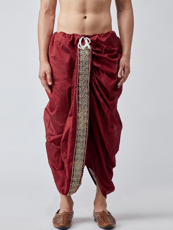 Dhoti Pants with hand-embroidered short jacket | Indian fashion, Indian  designer wear, Indian wear