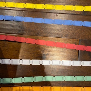 Tickets Blank farblich sortiert