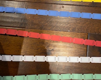 Biglietti vuoti colori assortiti