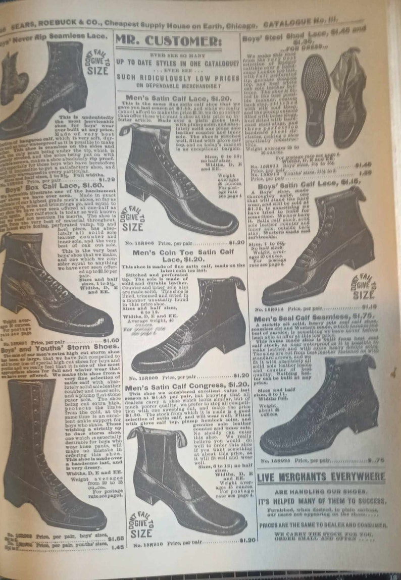 Vintage Sears and Roebuck Catalogue Pages Etsy