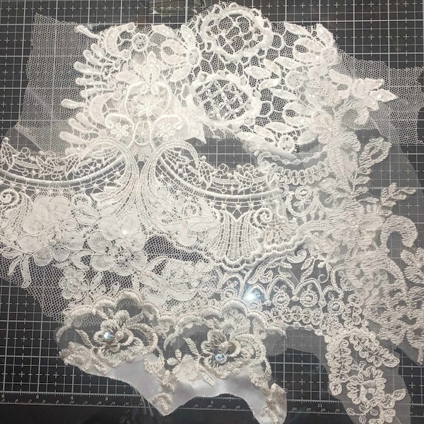 Wedding Dress Appliques 6 piece Set