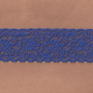 2 3/8&quot; Electric Blue Lace