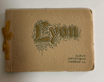 Antique Lyon France Photo Album Album Artistique LL Early 1900s Views