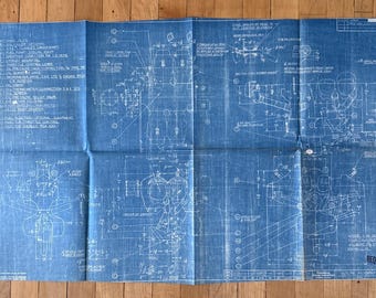 Progetto di motore aeronautico vintage Continental Motors serie C90 8F anni '50 Aviazione