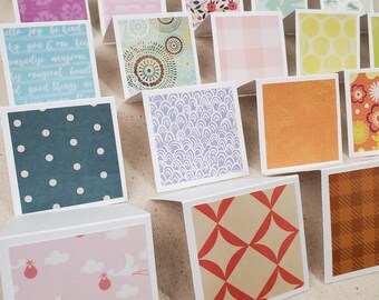 Mini 2x2 Note Cards- Assorted (20 count)