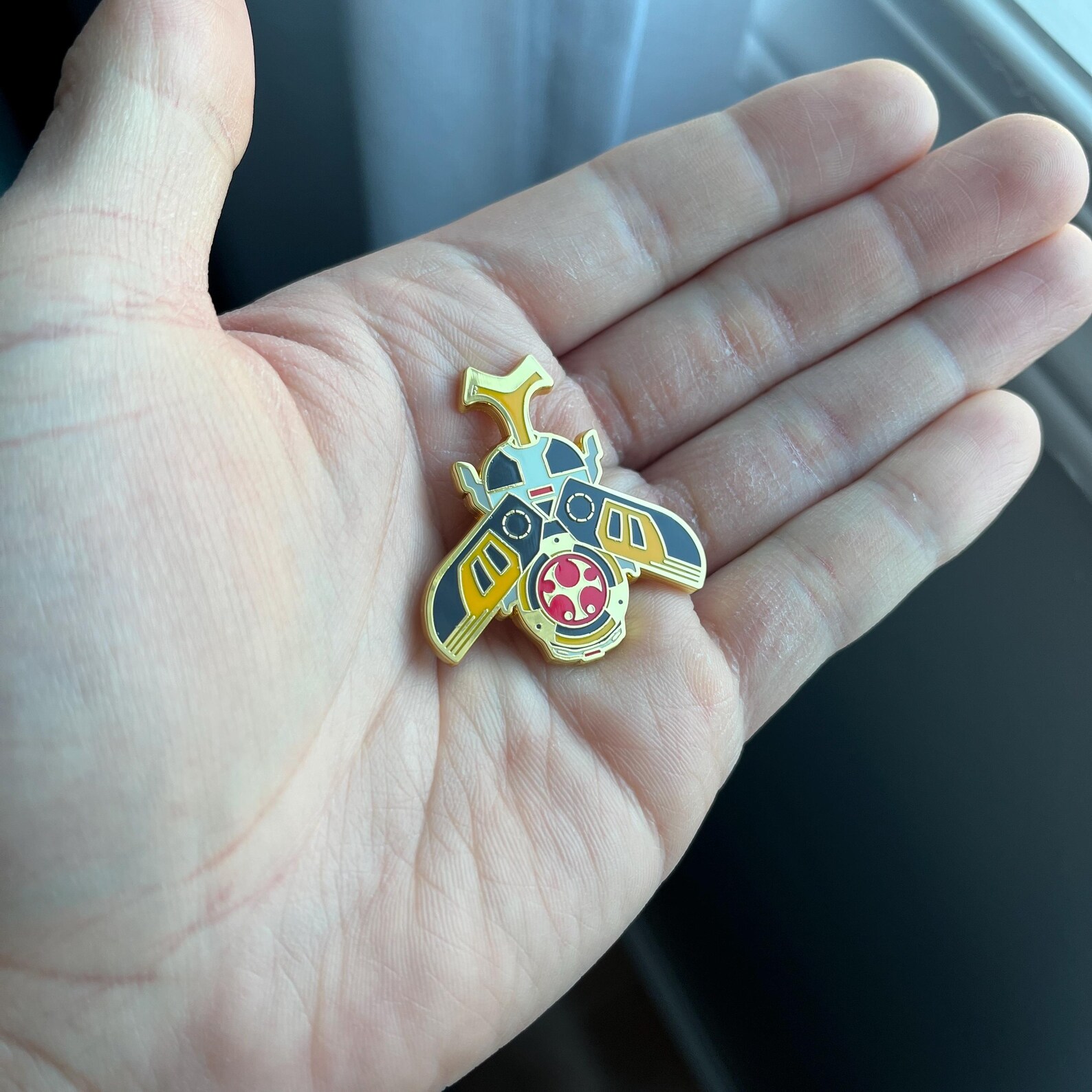 Crimson Thunder Ranger Morpher Hard Enamel Pin: Power Rangers Ninja ...