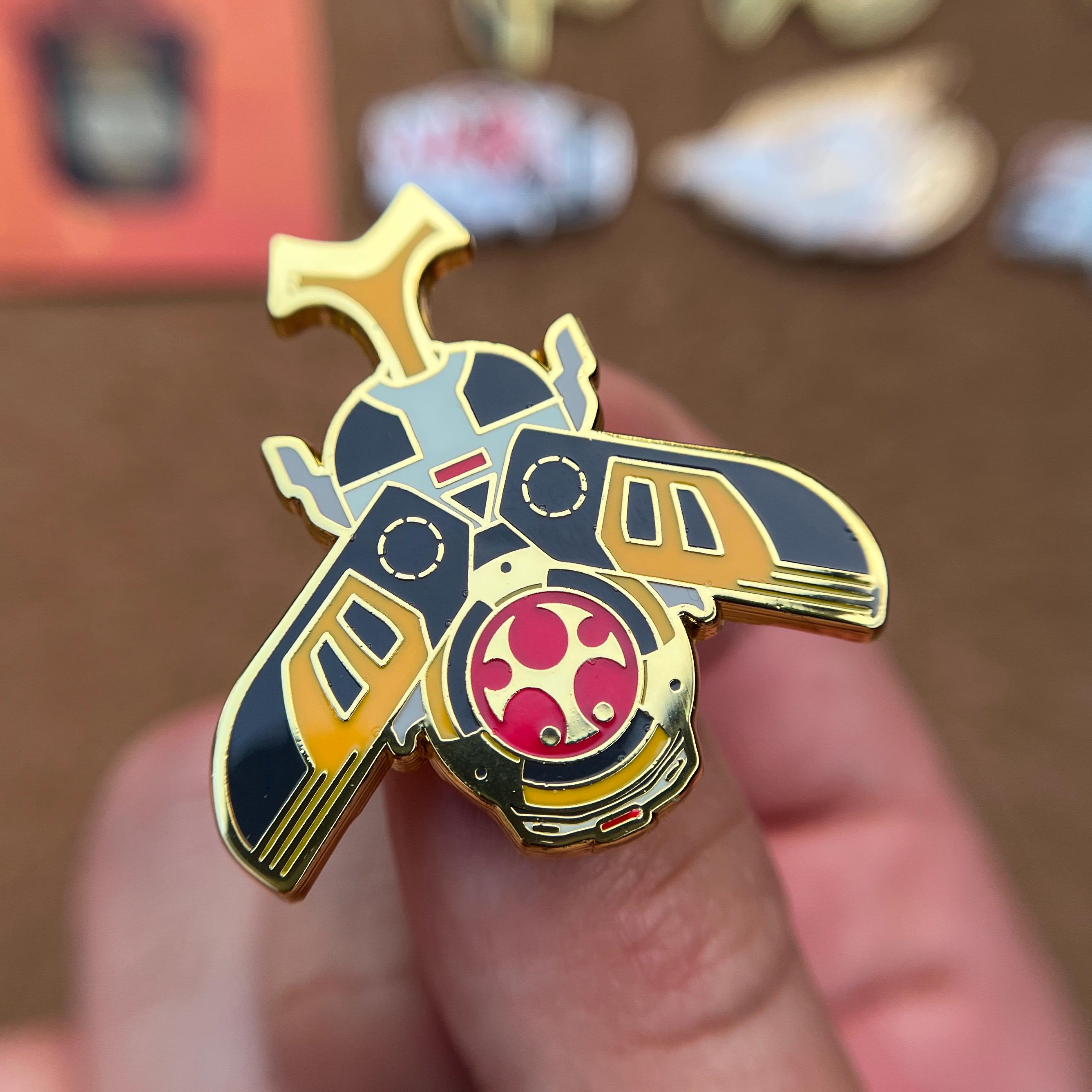 Crimson Thunder Ranger Morpher Hard Enamel Pin: Power Rangers Ninja ...