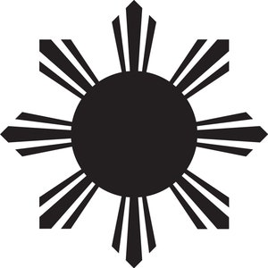 Sol filipino - decalque de parede de vinil para carro