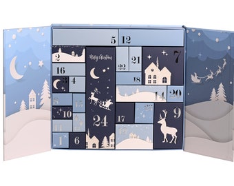 Luxury Advent Calendar -  Beautiful hand crafted advent calendar with 24 pull out draws to hold surprise daily treats