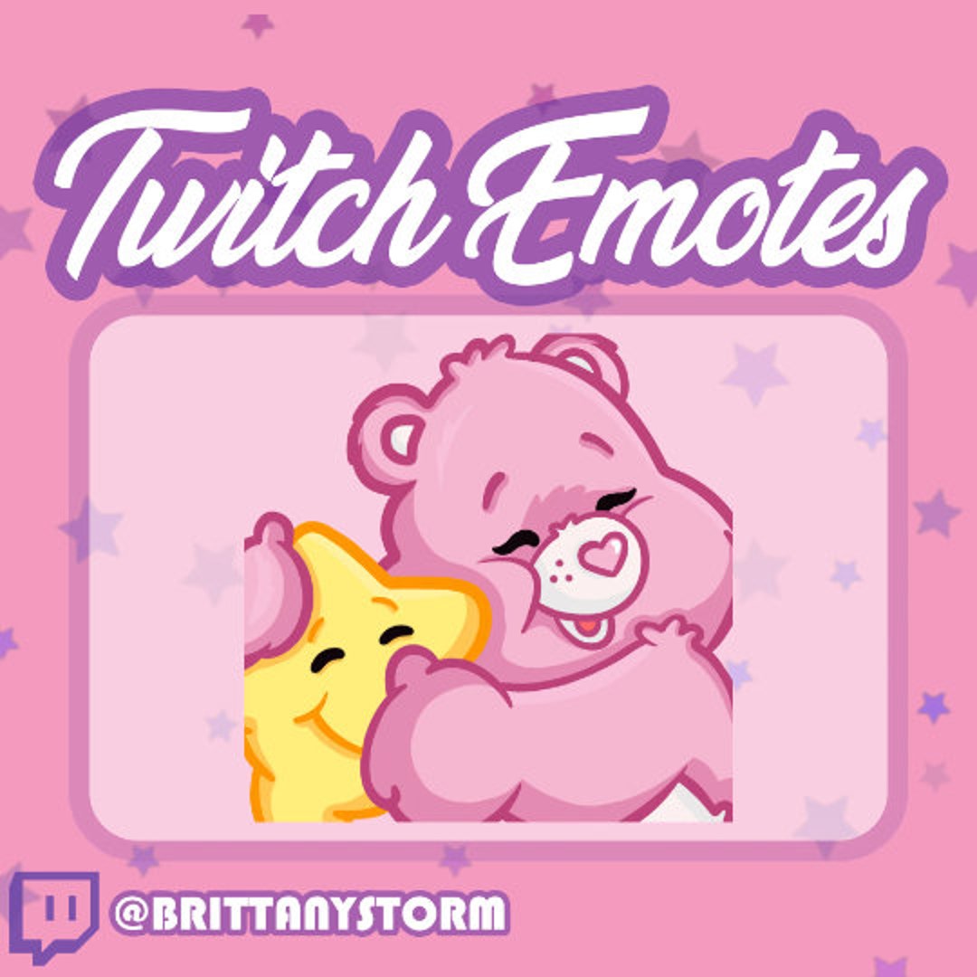Twitch Emote Care Bears Hug Emote Etsy
