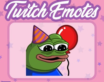 Twitch Emote - Birthday Pepe