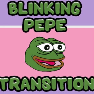 Geanimeerde knipperende Happy Pepe Stinger-overgang - twitch/discord/obs