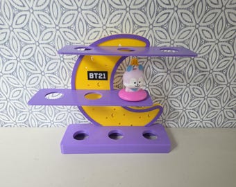BT21 McD Happy Meal Character Toy Display Shelf Moon Shape