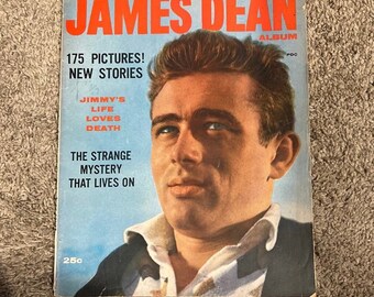 James Dean Album Magazine, foto e storie 1956 Hollywood Nostalgia Vintage
