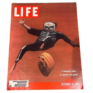 Life Magazine Halloween Spooks Skeleton Photos Cuba Fidel Castro October 31 1960 image 1