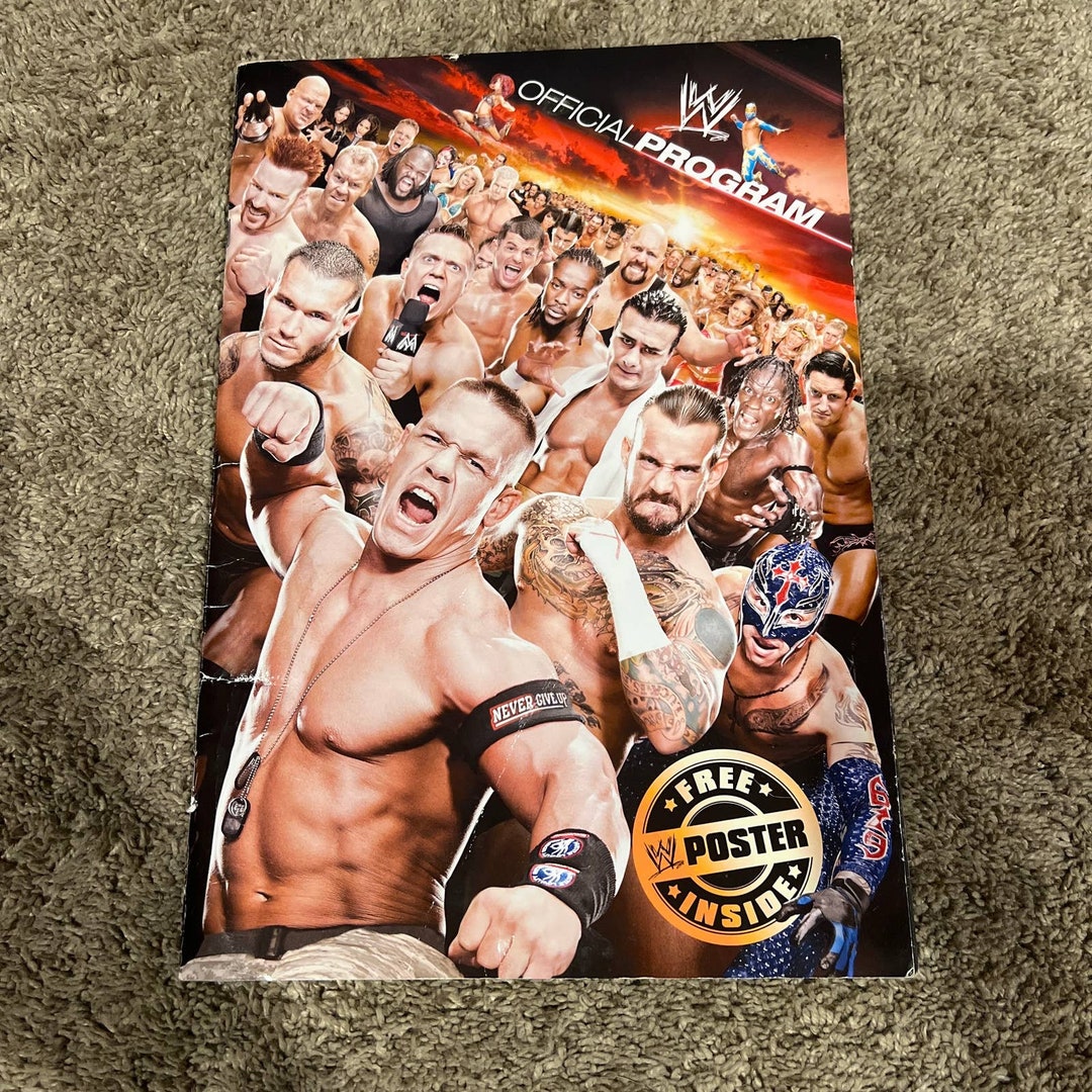 WWE 2011 Official Souvenir Program Orton Undertaker Triple H Etsy