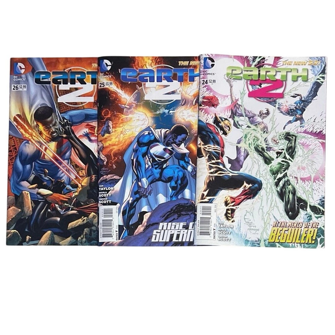 Earth 2 #24, 25, 26 1st Cover Appearance of Val-zod SUPERMAN Lot of 3 ...