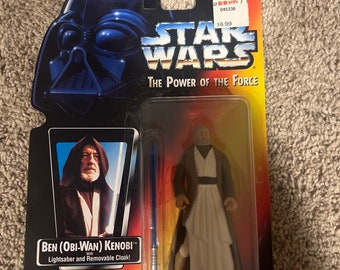 Hasbro Star Wars Power of the Force Ben Kenobi Red Card Actionfigur