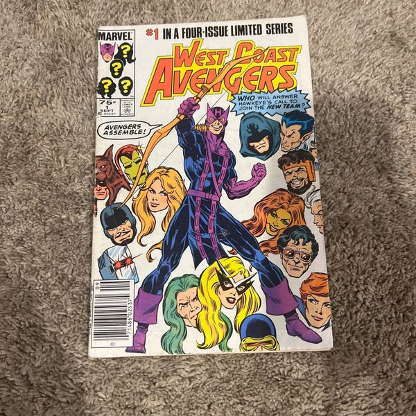 West Coast Avengers #1 (Marvel, September 1984) Bagged & Boarded Newsstand