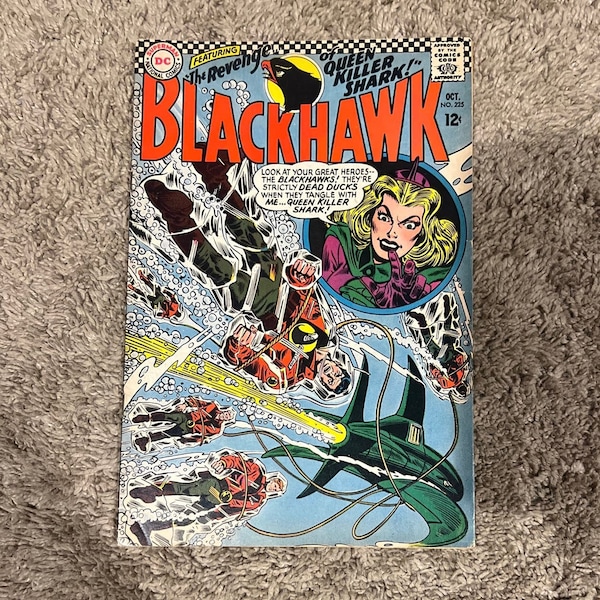 Blackhawk #225 - Queen Killer Shark - Silver  Age Comic