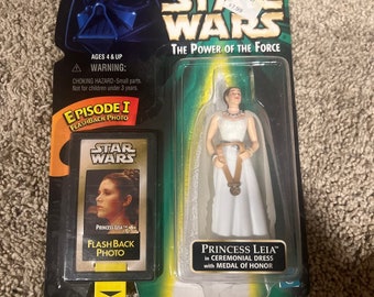 1998 Star Wars The Power of the Force Prinzessin Leia Dress Actionfigur