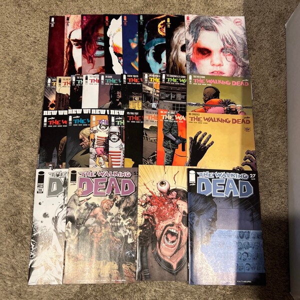 Walking Dead Comic Lot 27, 48, 53, 98, 163-189 plus variants (2003)