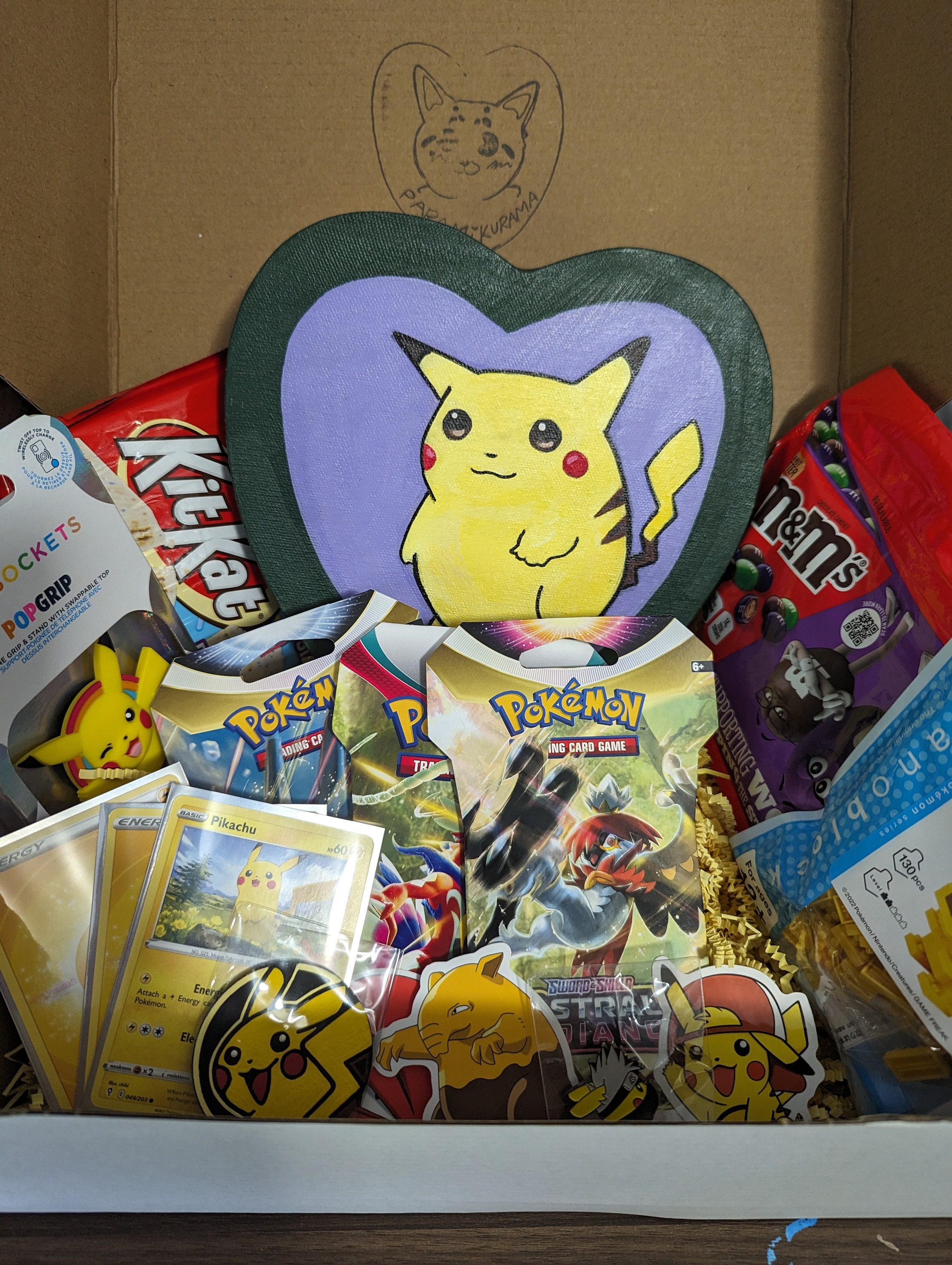 Pikachu Themed Pokemon Gift Box Handcrafted Gift Box Etsy
