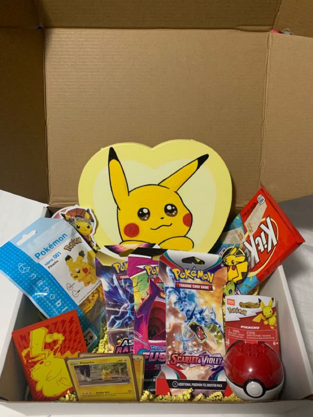 Pikachu Themed Pokemon Gift Box Handcrafted Gift Box Etsy