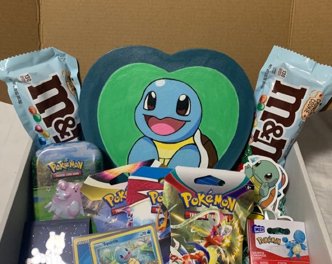 Squirtle Themed Pokemon Gift Box Handcrafted Gift Box Etsy