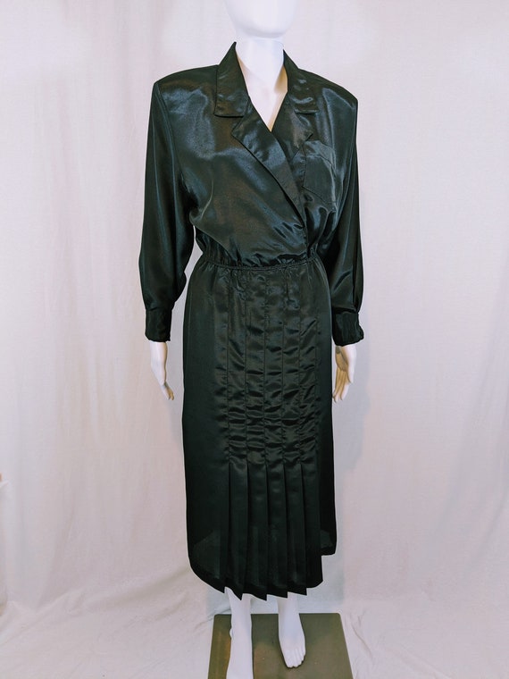 Vintage Personal Image Dress Size 12 Black Collare