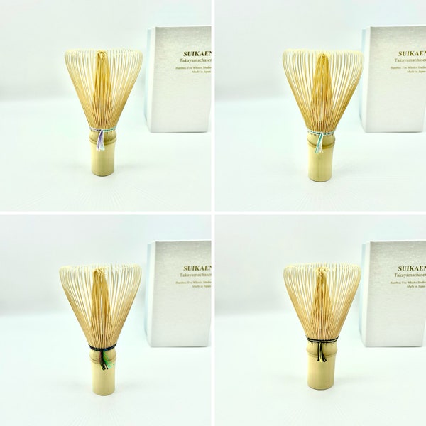 SenchaMatcha 100-bristle Handmade  Matcha Whisk Chasen, Made in Japan (Ikoma, Japan) with Chasen Stand Holder