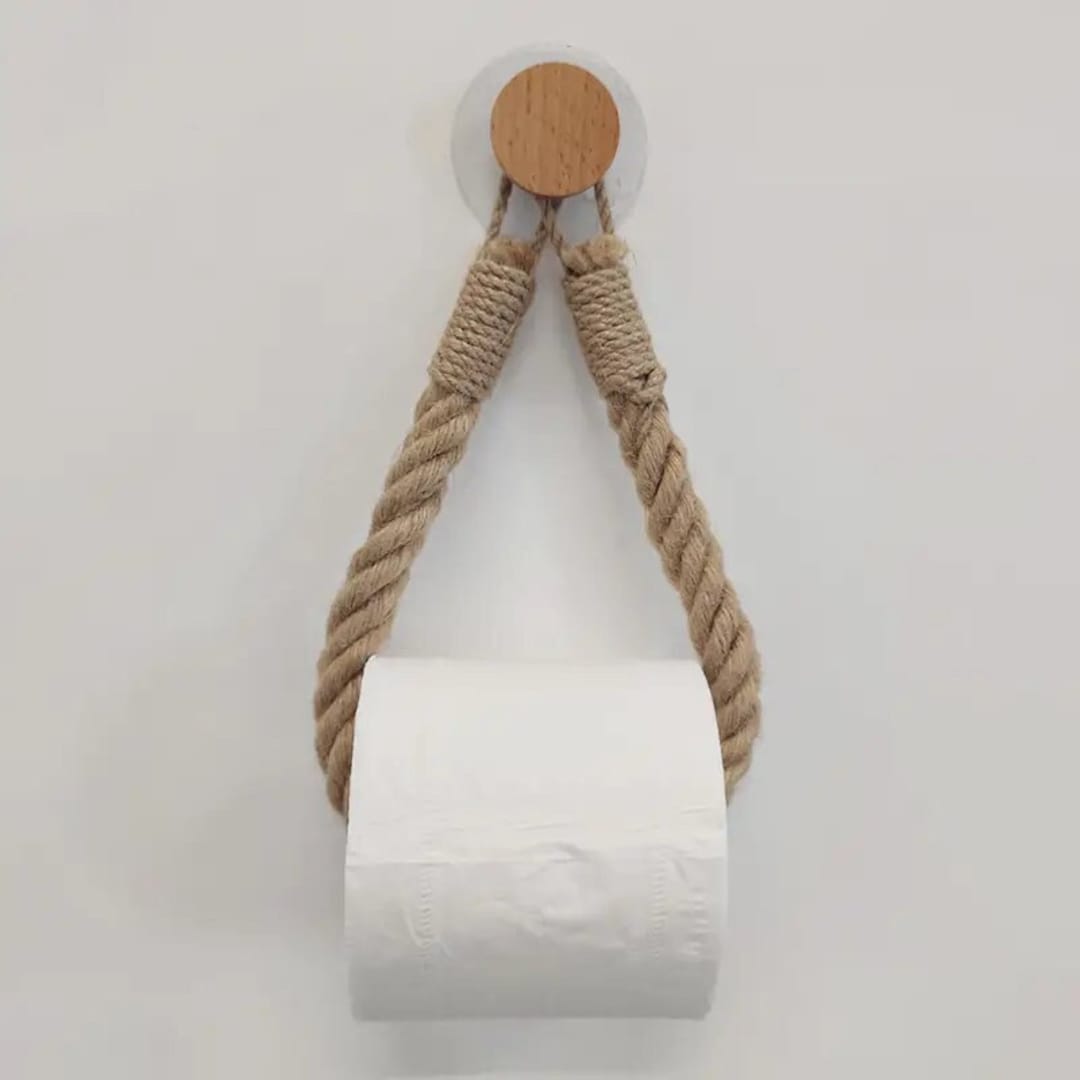 Hemp Toilet Paper Rope Stylish Toilet Paper Holder Bathroom Etsy