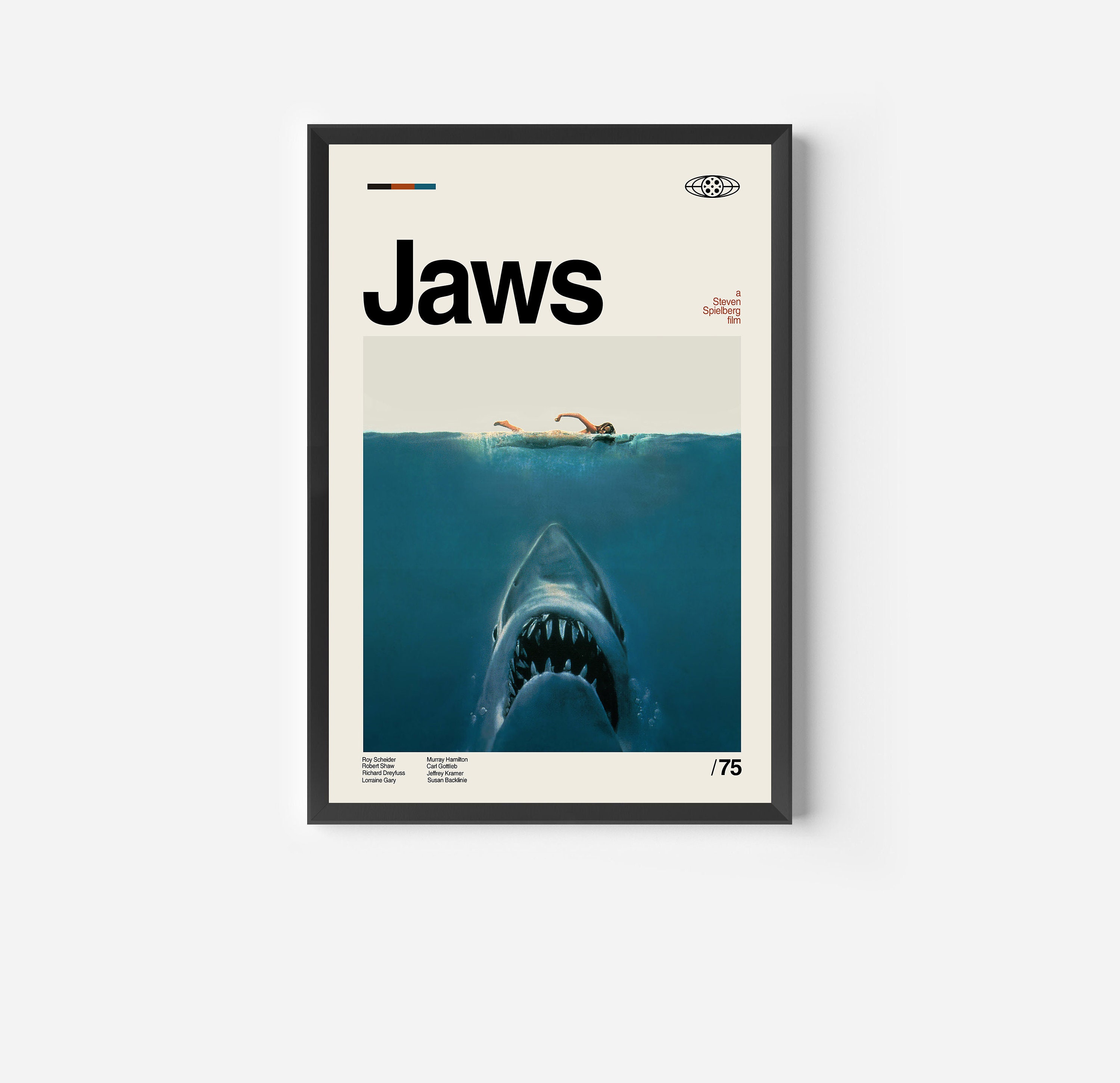 Jaws Poster Jaws Movie Poster Retro Movie Poster Vintage Premium