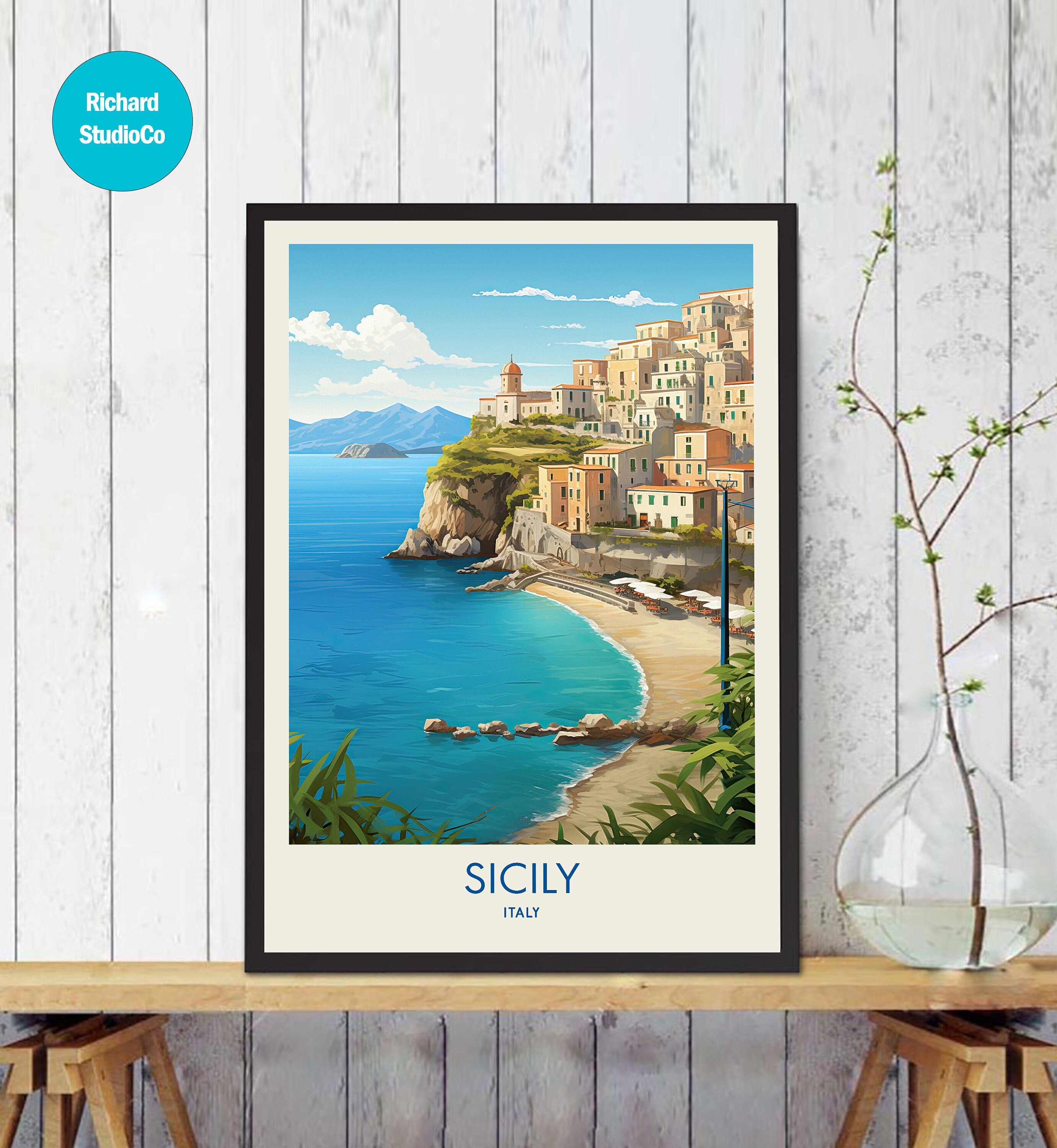 Waterproof Sicilian beach bag - Sicily Lover