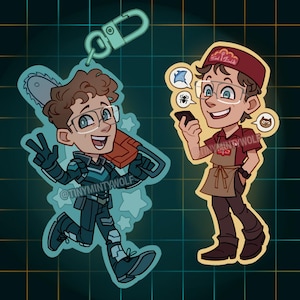 Vigilante Adrian Chase inspired keychain and sticker