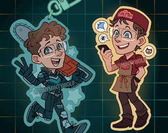 Vigilante Adrian Chase inspired keychain and sticker
