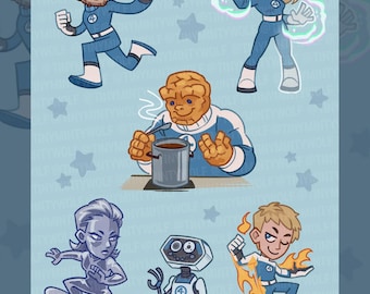 Fantastic family sticker sheet