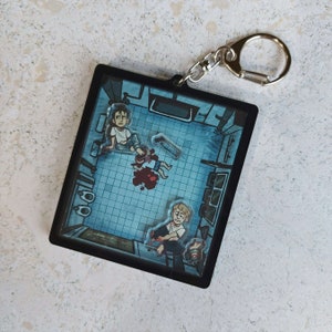 Saw bathroom shaker keychain (collab with Coywolf Collections)