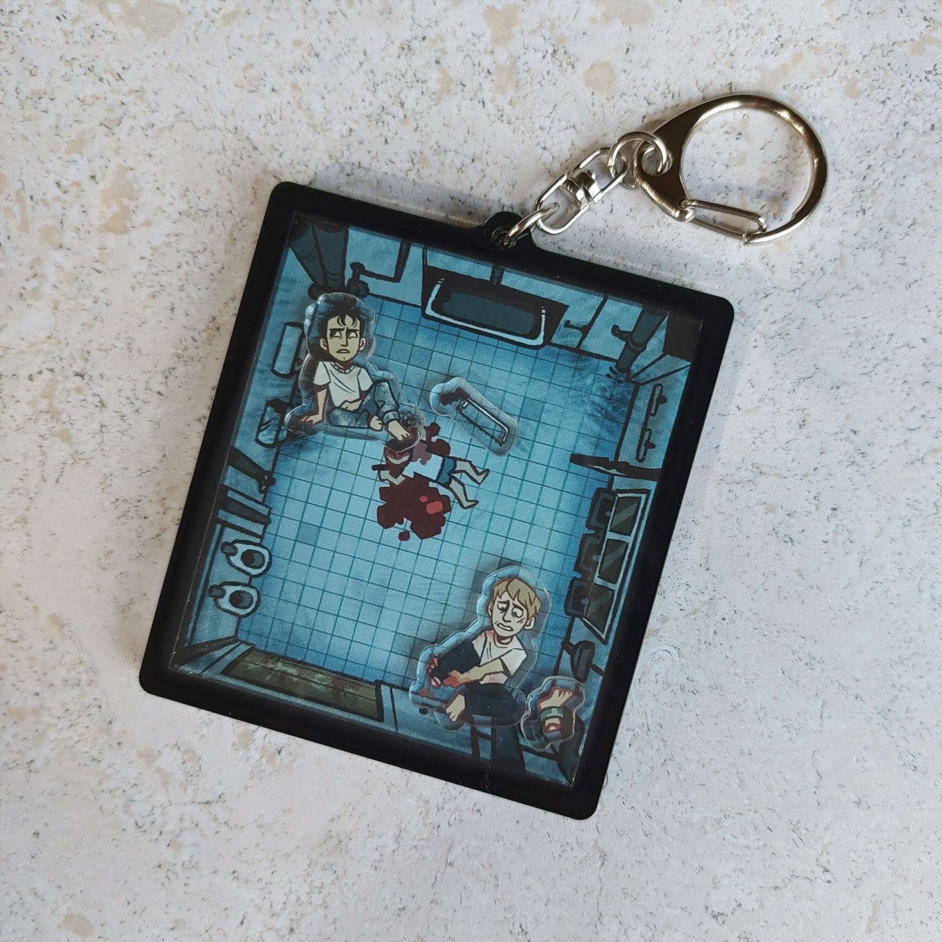 Saw Bathroom Shaker Keychain (collab With Coywolf Collections