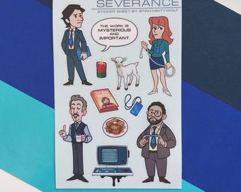 Severance sticker sheet