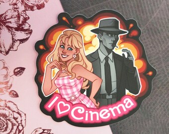 Barbenheimer Sticker