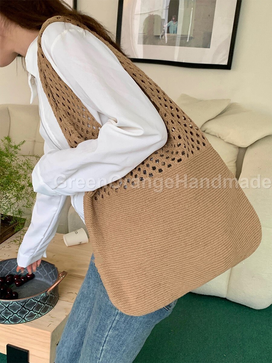 Bag women's bag new Korean niche pebbled pattern first layer cowhide  vegetable basket bag genuine leather tote bucket bag - AliExpress