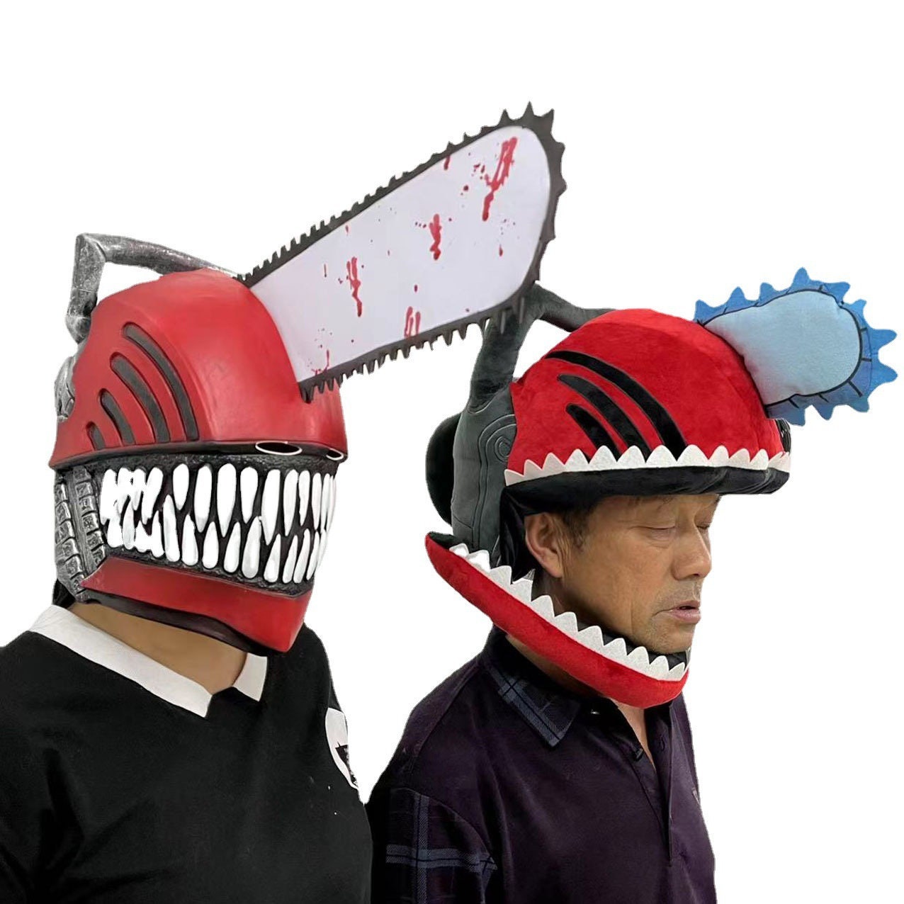 Chainsaw Man Helmet Chainsaw Hands Saw Chainsaw Cosplay Etsy