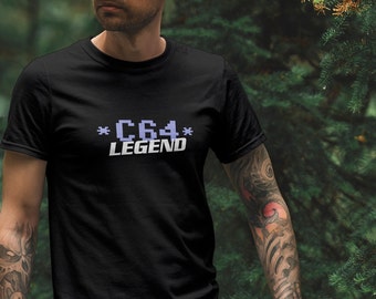 T-shirt C64 Legend, t-shirt rétro Commodore Gamer