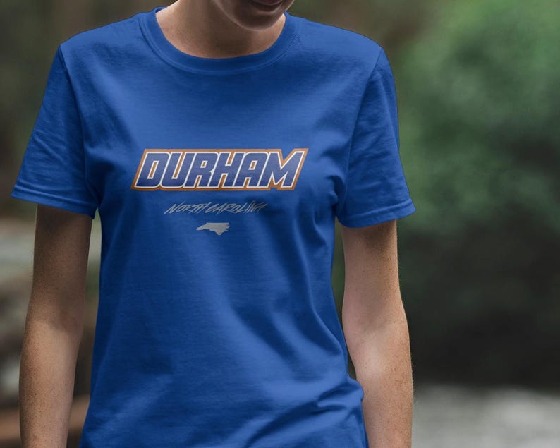 Durham Logo Tee | North Carolina Outline Shirt image 1