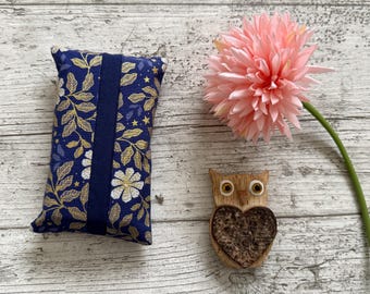 Fabric Pocket Tissue Holder - Travel Tissue Case - Reusable Tissue Pouch for Bag, Car or Handbag - Small Gift or Stocking Filler - Handmade