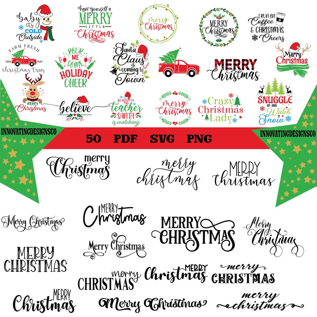 Christmas SVG Bundle / Funny Christmas SVG / Cut File / Cricut / Clip ...