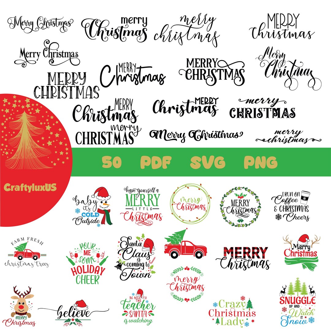 Christmas SVG Bundle / Funny Christmas SVG / Cut File / Cricut / Clip ...