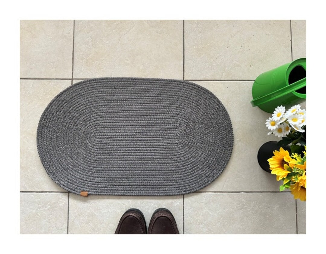 Rope Door Mat, Oval Doormat, Front Door Mat, Custom Made Doormat, Jute ...