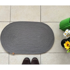 Rope Door Mat, Oval Doormat, Front Door Mat, Custom Made Doormat, Jute Doormat, Double Side Doormat, Rope Rug, Indoor Doormat, Colorful Mat